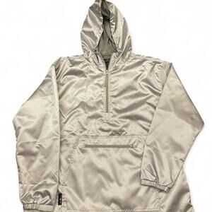 Charles River Apparel Silver Satin Windbreaker Women XL